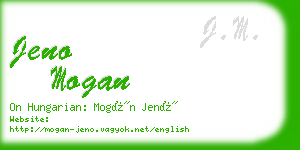 jeno mogan business card